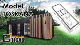 Modular house model Toscana 35 m2 on the way to Iceland manufacturer TM TICAB HOUSE [upl. by Tudor]