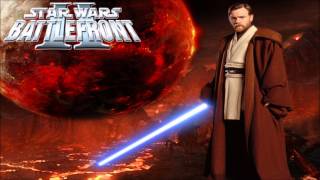 Star Wars Battlefront II Obi Wan Kenobi Theme extended [upl. by Nitniuq55]