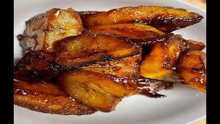 HOW TO MAKE PLANTAINS CARAMELIZED  QUICK amp EASY  DELICIOUS [upl. by Henni579]