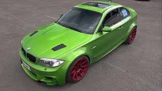 640HP BMW 1M Coupe Widebody THE HULK  REVS amp DRAG RACES [upl. by Hanan]