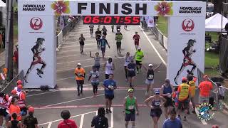 Honolulu Marathon 2023 Finish Line Live Feed 60000  70000 [upl. by Libbi]