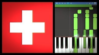 Schweizer Hymne Piano Tutorial 🇨🇭 [upl. by Yllen676]