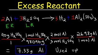 How To Find The Amount of Excess Reactant That Is Left Over  Chemistry [upl. by Asennav]