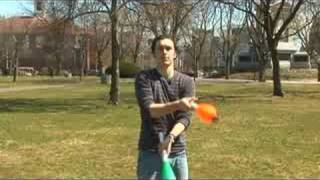 How to Juggle 3 Clubs  Juggling 3 Clubs Mills Mess [upl. by Atinaw]