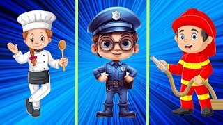 Jobs and Career  Song for Toddlers  Nursery Rhymes amp Kids Songs [upl. by Madelyn]