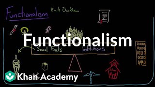 Functionalism  Society and Culture  MCAT  Khan Academy [upl. by Lilias]