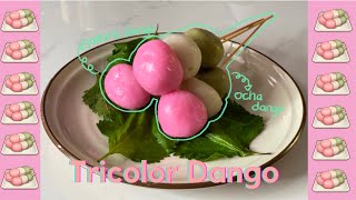 How to make Inazuma food Tricolor Dango  Genshin Food 4K [upl. by Anrehs]