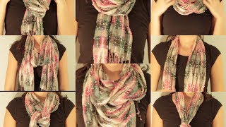 8 ways to wear a scarfLIV [upl. by Tildie]