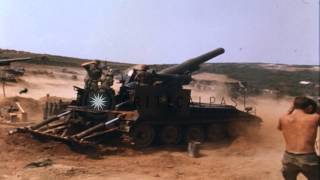 1st Air Cavalry Division troops fire M110 Howitzer at Camp Evans Thua Thei ProvHD Stock Footage [upl. by Eolcin909]