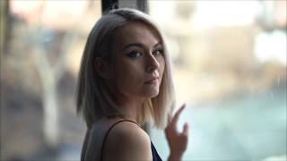 Woman With Blonde Hair Standing Near Window Free Stock Video No Copyright Videos Full HD [upl. by Tenaj627]