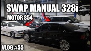 SWAP CAMBIO MANUAL BMW 328i E36 E REGULAGEM DE VÁLVULAS DO MOTOR DA M3 E46 S54 •Cavallaria•VLOG55 [upl. by Arlene]