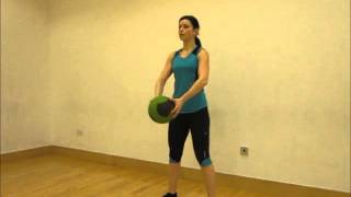 Medicine Ball Squat and Front Raise [upl. by Ahsennek]