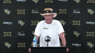 UCF Football HC Gus Malzahn  Fall Camp Day One [upl. by Ajtak113]