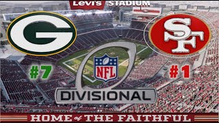 MADDEN NFL 2024  NFC DIV PLAYOFF GB PACKERS vs SF 49ERS Game Preview Franchise Simulation next gen [upl. by Sira]