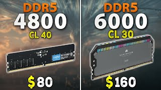 DDR5 4800 vs 6000  7800X3D  Test in 8 Games [upl. by Burg56]