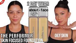 2 DAY WEAR new at Ulta ABOUTFACE THE PERFORMER SKIN FOCUSED FOUNDATION oily skin MagdalineJ [upl. by Assylla]