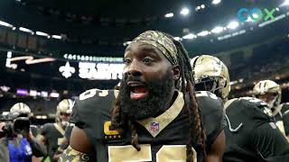 Demario Davis leads Saints Pregame Huddle vs Titans  2023 NFL Week 1 [upl. by Tammara298]