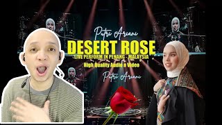 PUTRI ARIANI  DESERT ROSE LIVE PERFORM STING COVER REACTION [upl. by Nonohcle]