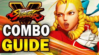 KARIN COMBO GUIDE  Street Fighter V  Easy to Advanced HD 60fps [upl. by Millie]