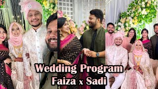 ফাইজা আর সাদির জাঁকজমক বিয়ের অনুষ্ঠান 😍 Wedding Vlog  GRWM [upl. by Gainor]