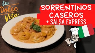 RECETA DE SORRENTINOS CASEROS con y sin molde  SALSA EXPRESS [upl. by Imojean531]