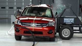 2008 Mitsubishi Endeavor side IIHS crash test [upl. by Lorianna647]