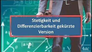 Stetigkeit und Differenzierbarkeit gekürzte Version [upl. by Reldnahc813]