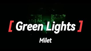 Milet미레이  Green Lights 가사 한글 자막 [upl. by Willis524]