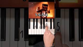 Revenge Minecraft Song Piano Tutorial shorts [upl. by Jotham]