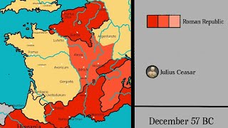 Gallic Wars 58 BC  51 BC Every Month [upl. by Leatri]