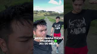 Marathon training week 1 3030 miles running [upl. by Ahsiret]