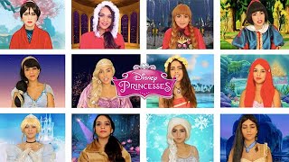 Princesas da Disney Cantando todas as musicas  MEDLEY [upl. by Ydneh315]