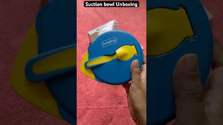 Unboxing suction bowl with spoonbabyhugshopping FirstCryParenting babyhug babyweaning Rs 180 [upl. by Pich71]