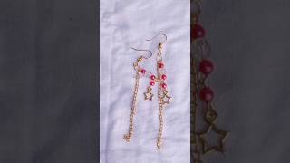 Making Of Pearls Chain Earrings youtubeshortsCleverCraftingIdeas [upl. by Aivlys]