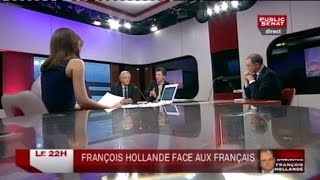 Emission spéciale suite à lintervention télévisée de François Hollande  LE 22H 28032013 [upl. by Angelico]