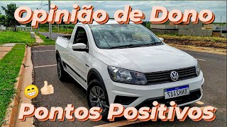 OPINIÃO DE DONO  Pontos Positivos Saveiro TrendLine 😁👍🏻 saveiro trendline volkswagen vw volks [upl. by Vanda]