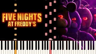 Five Nights At Freddys  The Movie Main Theme  Piano Tutorial [upl. by Stillman]