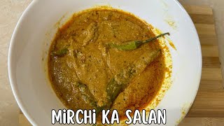 Mirchi Ka Salan Hyderabadi  Mirchi Ka Salan For Biryani  Mirchi Ka Salan sathyatreats [upl. by Semreh47]