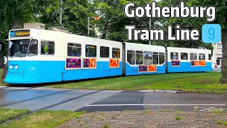 ⁴ᴷ⁶⁰ Exploring Gothenburg Tramways Line 9 [upl. by Arlena670]