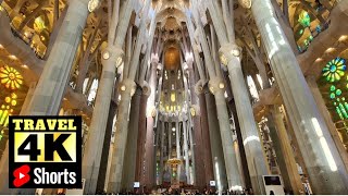 Visiter l  Intérieur de La Sagrada Familia à Barcelone 🇪🇸 shorts barcelone [upl. by Murdock]