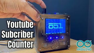 DIY YouTube Live Subscriber Counter powered by ESP32 [upl. by Eustacia]