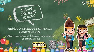 IBADAH SEKOLAH MINGGU SYINANTAM 10730 04 AGUSTUS 2024 [upl. by Akihc]