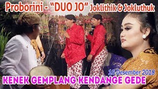 DUO JO Joklithik  Jokluthuk amp Proborini  16 Desember 2018 [upl. by Alimat]