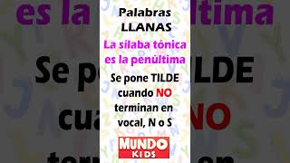 Cuando se pone TILDE Palabras AGUDAS LLANAS y ESDRÚJULAS tilde acento acentos [upl. by Sefton731]