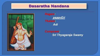 Dasaratha Nandana  Thayagaraja  Asaaveri  Adi [upl. by Gelman]