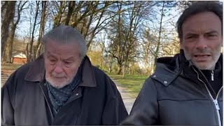 Alain delon  dans une rare et touchante vidéo postée par son fils Antony l’acteur célèbre la [upl. by Zoellick]