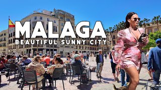 Malaga City Spain Beautiful Sunny City April 2024 Update Costa del Sol  Andalucía 4K [upl. by Ennayehc225]