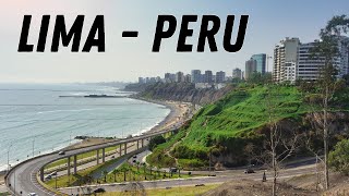 Stunning 4K Drone Tour of Lima Peru  Aerial Views of Miraflores Barranco and Historic Lima [upl. by Marylee]