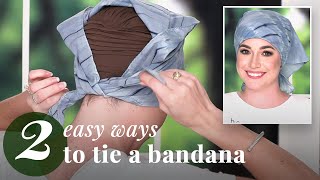 How To Tie A Bandana Around Your Head 2 Ways [upl. by Ynos1]