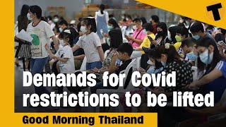 Demands for Covid restrictions to be lifted in Thailand  GMT [upl. by Eneleahcim]